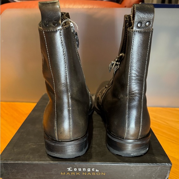 Mark Nason 71788 Men's size 10 (11) Brown Black leather Zip Lounge Ankle Boots - Picture 5 of 6